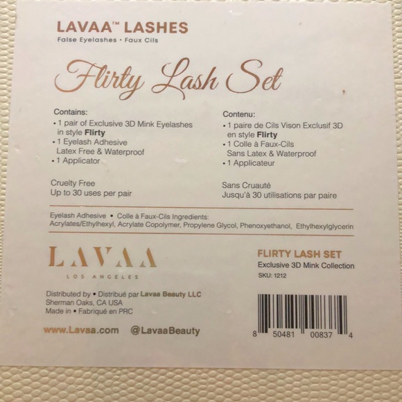 LAVAA Lashes LA 3D mink false lashes - Picture 2 of 2